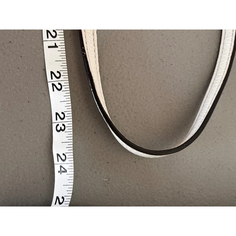 Michael Kors Cream‎ Pebbled Leather Crossbody Bag Gold Chain Camera Bag Small